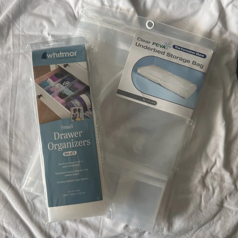 NIP BUNDLE OF 2 UNDER BED AND DRAWER STORAGE BAGS